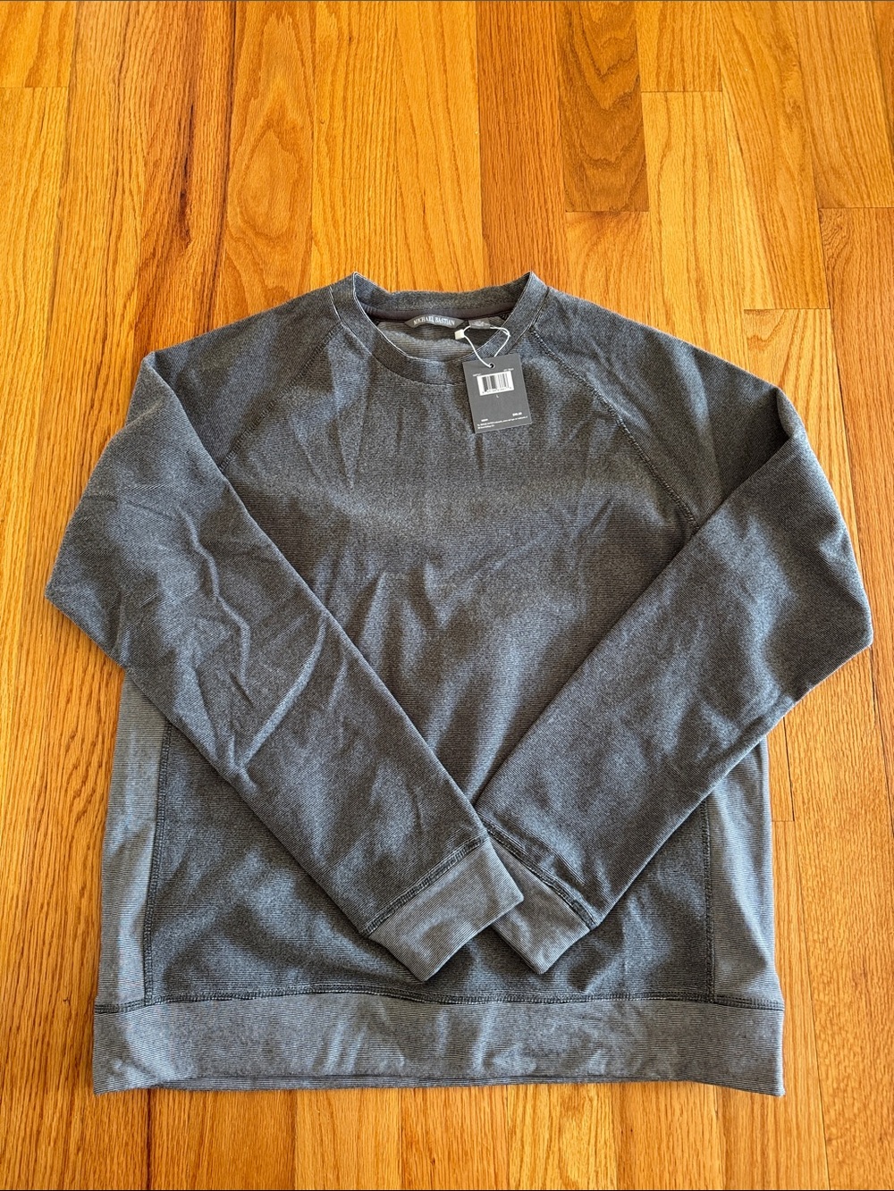Men's Crewneck Sweatshirt Fleece - Charcoal Gray